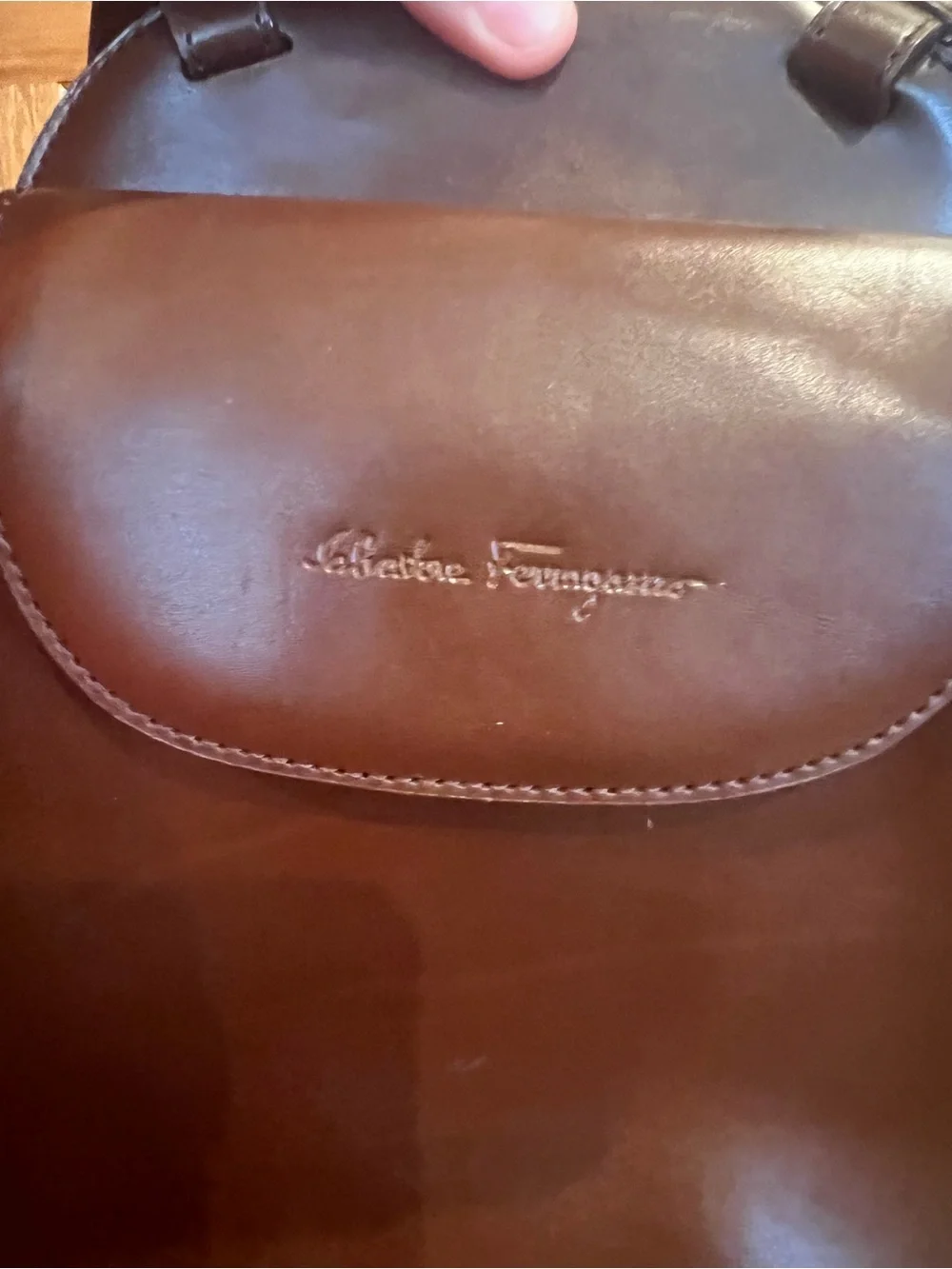 Salvatore Ferragamo - Vintage Brown Leather Backpack/Shoulder/Crossbody
